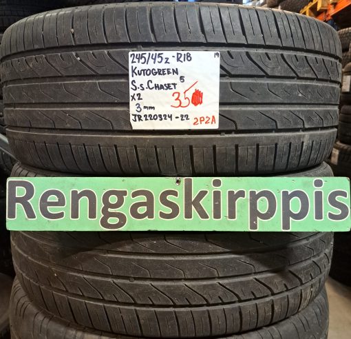 245/45R18 Kutogreen Super Sport Chaset 5 kesä 3mm / 2P2A