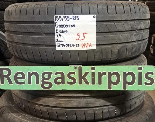 185/55R15 GoodYear EfficientGrip kesä 3mm / 2P2A