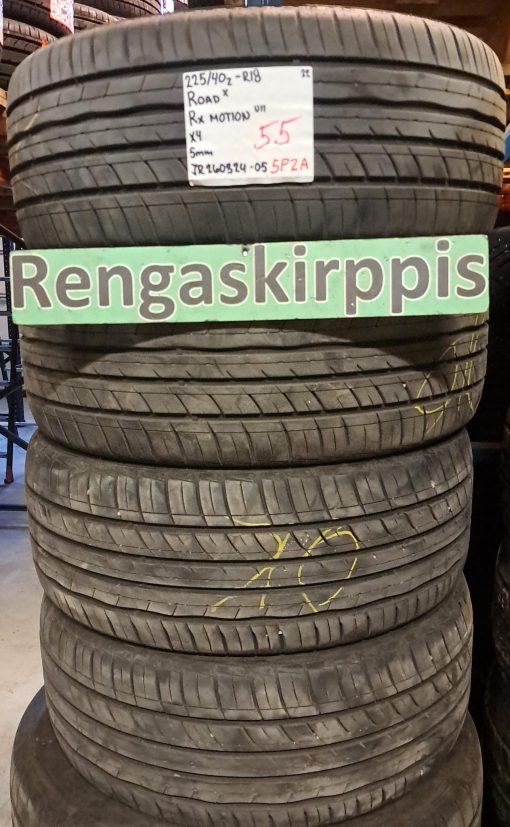 225/40R18 RoadX RX Motion UH kesä 5mm / 5P2A