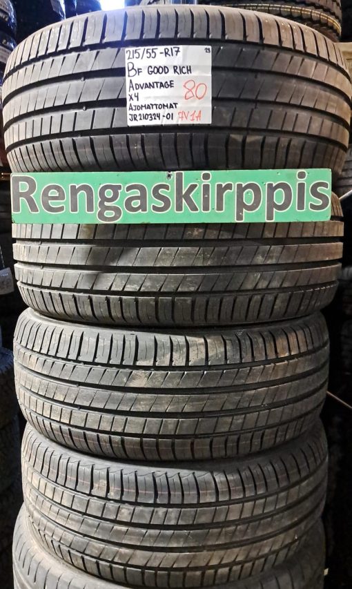215/55R17 BFGoodrich Advantage kesä ajamattomat / 7V1A
