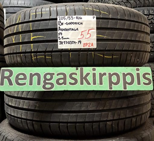 205/55R16 BFGoodrich Advantage kesä 5,5mm / 8P2A