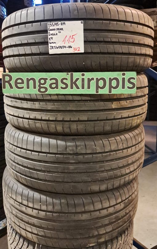 235/45R19 GoodYear Eagle F1 kesä 6mm / 3V2