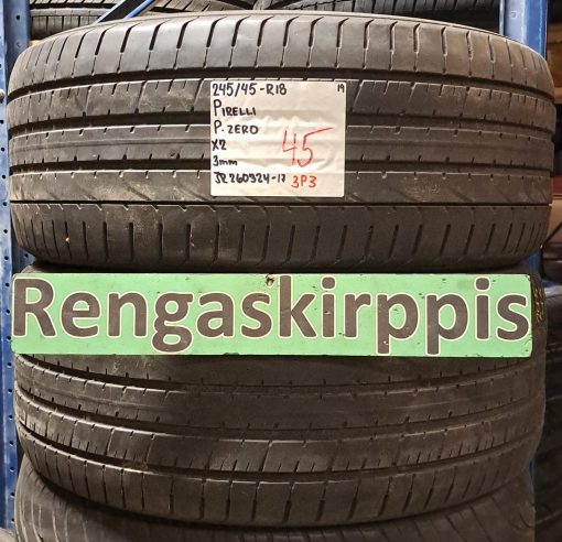 245/45R18 Pirelli PZero kesä 3mm / 3P3