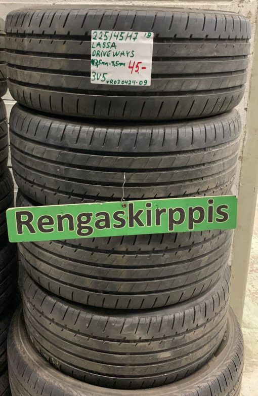 225/45R17 Lassa Drive Ways kesä 3,5-4,5mm / 3V5