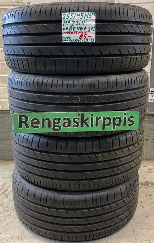 255/45R19 Mazzini Varenna S01 kesä uudenveroiset / 2V56
