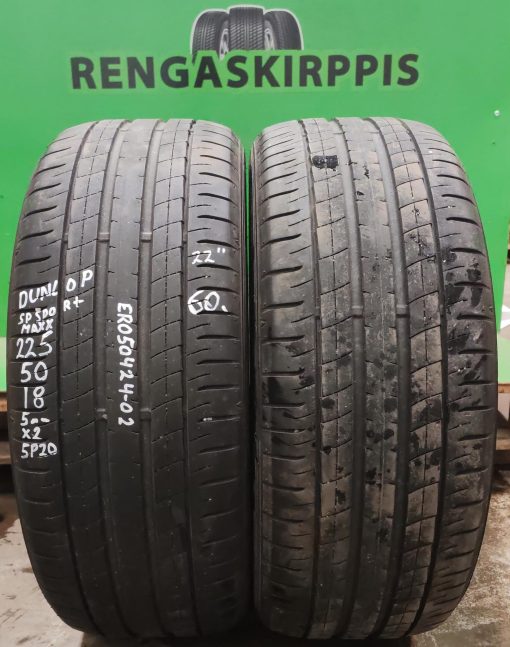 225/50R18 Dunlop SP Sport Maxx kesä 5mm / 5P20