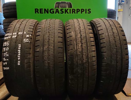 195/70R15C BFGoodrich Activan kesä 5mm / 3V20