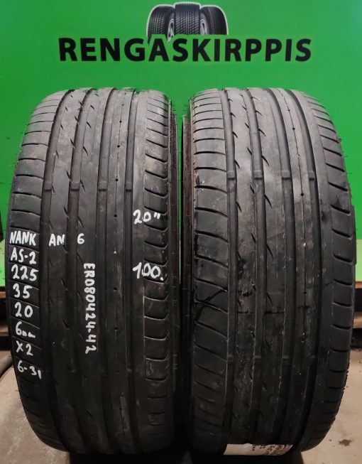 225/35R20 Nankang AS2 kesä 6mm / 6-22