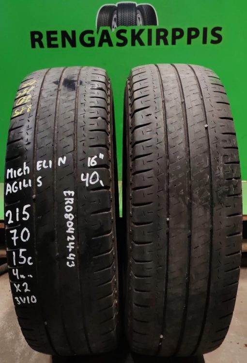 215/70R15C Michelin Agilis kesä 4mm / K5