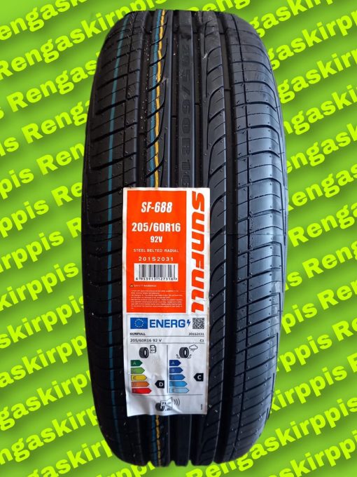 205/60R16 Sunfull SF-688 92V D, C 71dB/ kesä