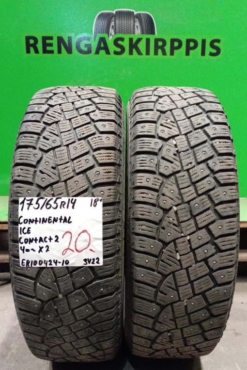 175/65R14 Continental IceContact 2 nasta 4mm / 3V22