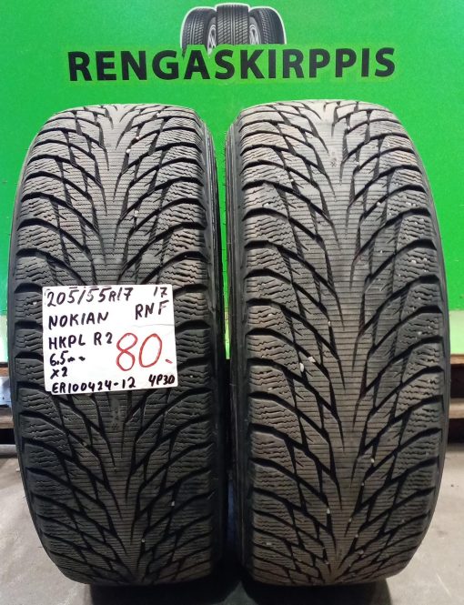 205/55R17 Nokian HKPL R2 RNF kitka 6,5mm / 4P34
