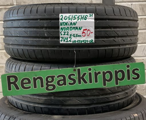 205/55R16 Nokian Nordman SZ2 kesä 5-5,5mm / 7V12