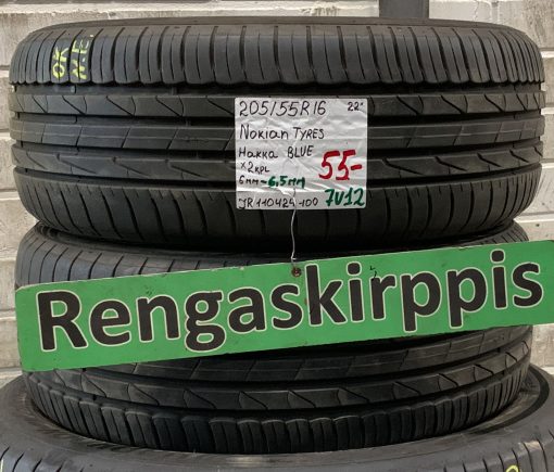 205/55R16 Nokian Tyres Hakka Blue kesä 6-6,5mm / 7V12