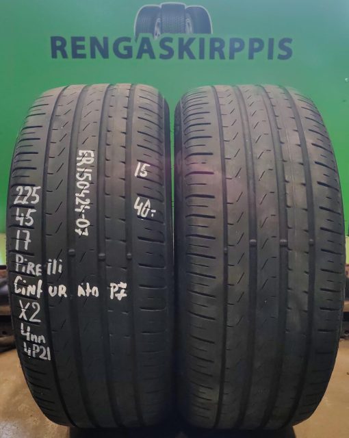 225/45R17 Pirelli Cinturato P7 kesä 4mm / 4P21