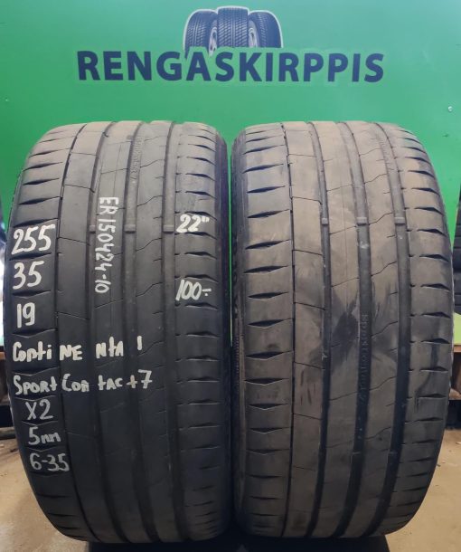 255/35R19 Continental SportContact 7 kesä 5mm / 6-35