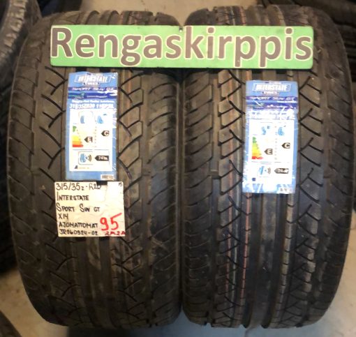 315/35R20 Interstate Sport SW GT kesä ajamattomat / 2P2A