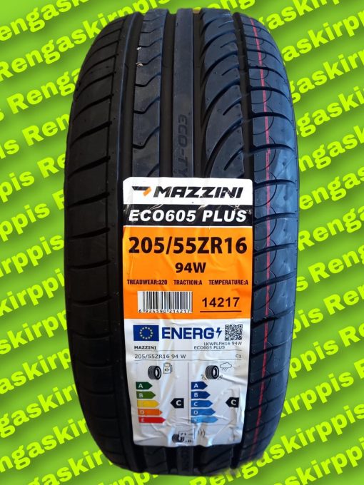 205/55R16 Mazzini Eco605 Plus XL 94W C, C 71dB/ kesä