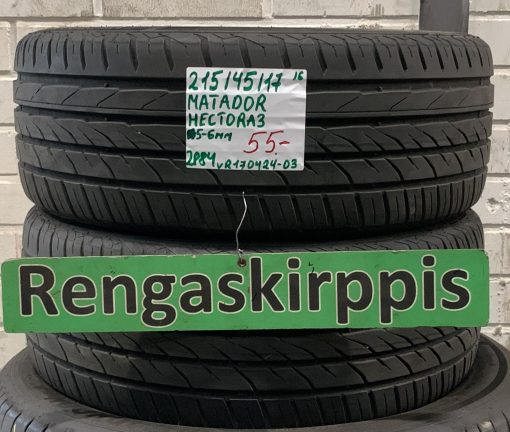215/45R17 Matador Hectora 3 kesä 5-6mm / 2P84