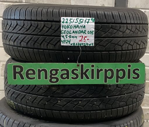 225/55R17 Yokohama Geolander G95 kesä 4,5-5mm / 4P24