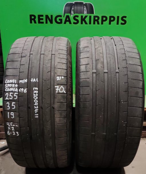 255/35R19 Continental Sport Contact 6 kesä 4,5mm / 6-23
