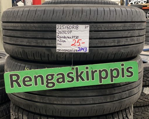 225/60R18 Dunlop Grandtrek PT30 kesä 3mm / 2P43