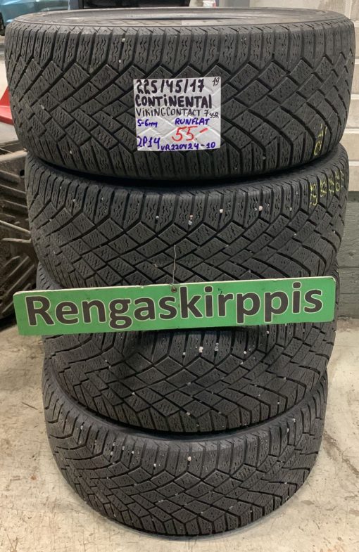 225/45R17 Continental VikingContact 7 SSR Runflat kitka 5-6mm / 2P14