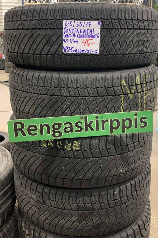 215/55R17 Continental ContiVikingContact 6 kitka 4,5-5,5mm / 4P25