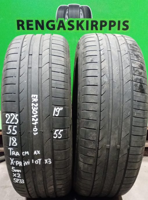 225/55R18 Tracmax X-Privilo TX3 kesä 5mm / 5P33