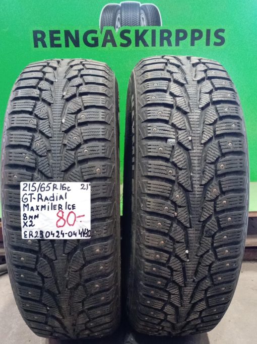 215/65R16C GTRadial Maxmiler Ice nasta 8mm / 4V30