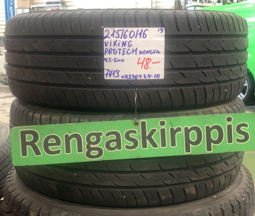 215/60R16 Viking ProTech NewGen kesä 4,5-5mm / 7V13