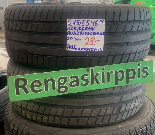 215/55R16 Kormoran Road Performance kesä 3,5-4mm / 7V23