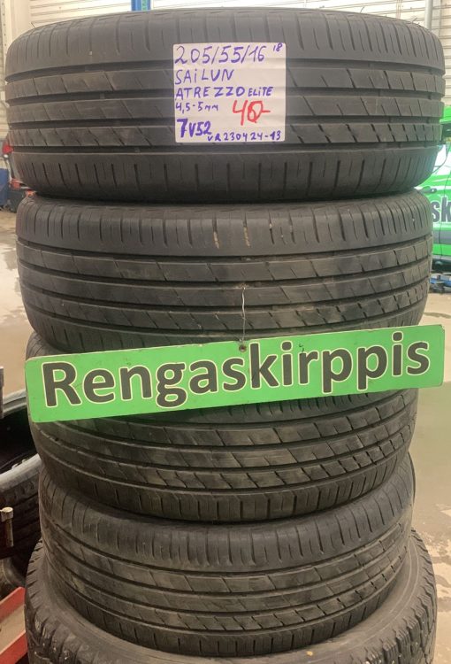 205/55R16 Sailun Atrezzo Elite kesä 4,5-5mm / 7V52
