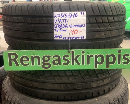 205/55R16 Viatti Strada Asimmetrico kesä 4,5-5mm / 7V42