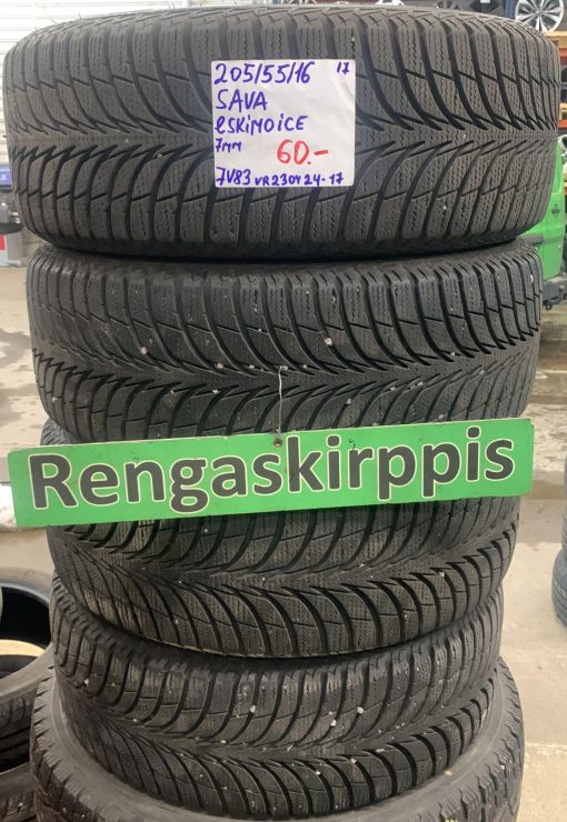 205/55R16 Sava Eskimo Ice kitka 7mm / 7V83