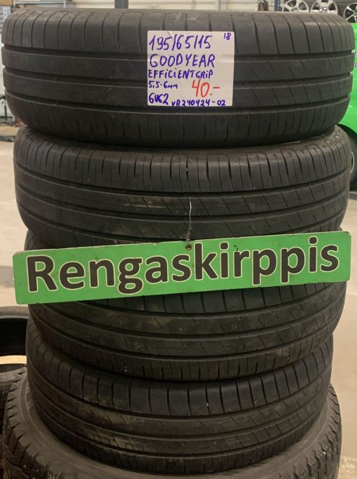 195/65R15 GoodYear EfficientGrip kesä 5,5-6mm / 6V62