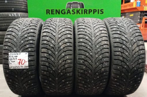 215/50R17 Nokian HKPL 9 nasta 6-7mm / 5V16