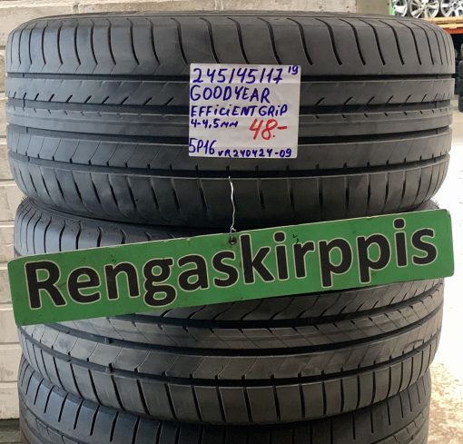 245/45R17 GoodYear EfficientGrip kesä 4-4,5mm / 5P16