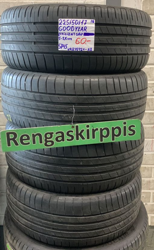 225/50R17 GoodYear EfficientGrip kesä 5-5,5mm / 5P45