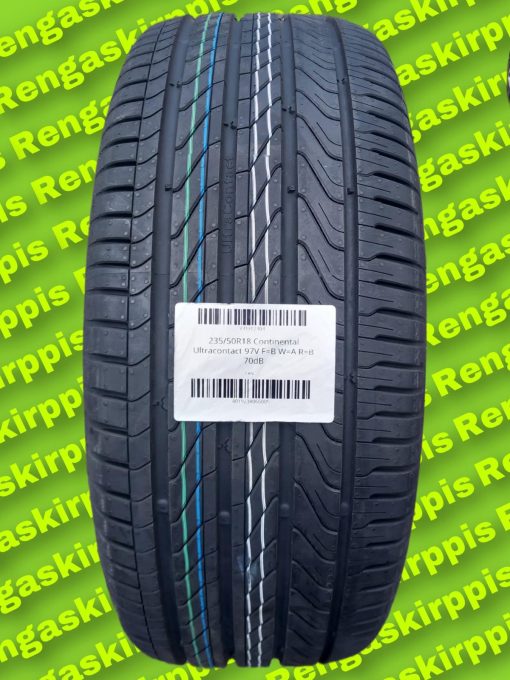 235/50R18 Continental Ultra Contact 97V B, A 70dB/ kesä