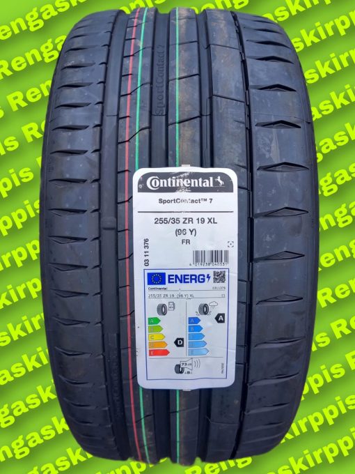 255/35R19 Continental Sport Contact 7 96Y D, A 73dB/ kesä