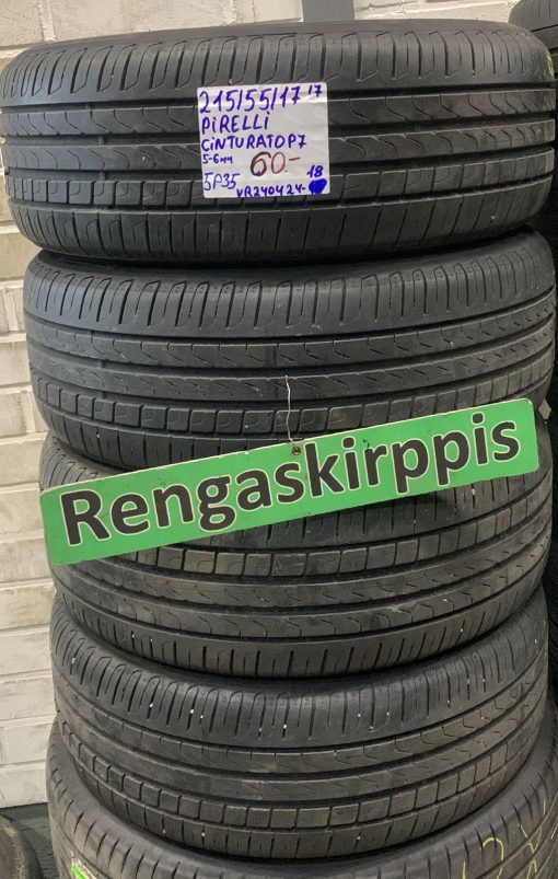 215/55R17 Pirelli Cinturato P7 kesä 5-6mm / 5P35