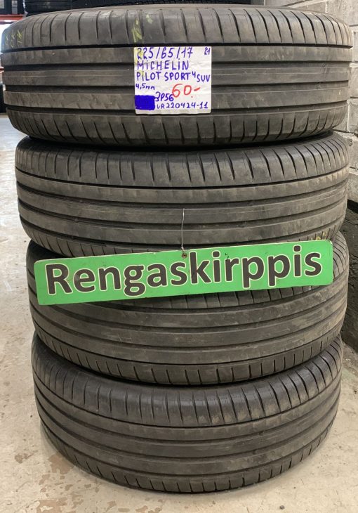 225/65R17 Michelin Pilot Sport 4 SUV 4,5mm / 3P56