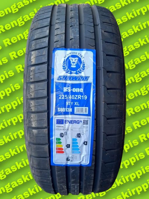 225/40R19 Sunwide RS-One 93Y C, B 69dB/ kesä