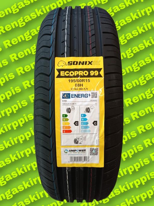 195/60R15 Sonix Ecopro 99 88H C, C 68dB/ kesä