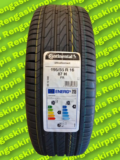 195/55R16 Continental Ultra Contact 87V C, A 69dB/ kesä