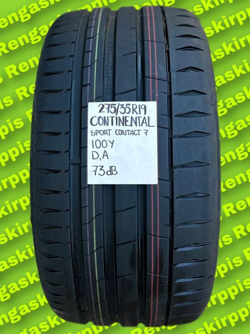 275/35R19 Continental Sport Contact 7 100Y D, A 73dB/ kesä