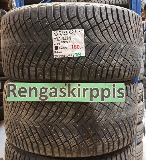 305/35R21 Michelin North X-Ice 4 nasta 7-8mm / 5V9-3