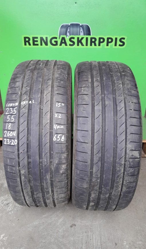 235/55R18 Continental kesä 4mm / K14