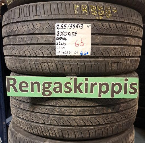 255/35R19 Goodride Radial kesä 5-6mm / 3V2A